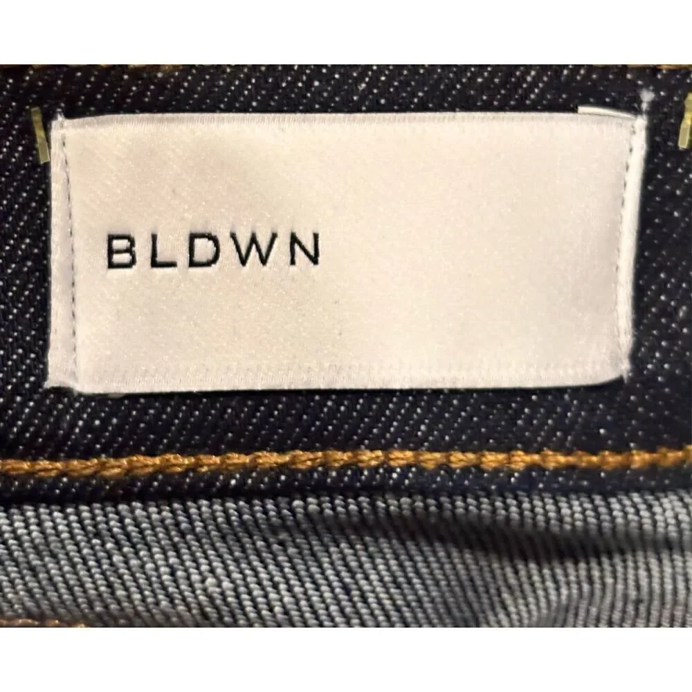 BLDWN Vented Hi Rise Skinny Jean in Abyss Blue Dark Wash NWT Size 26